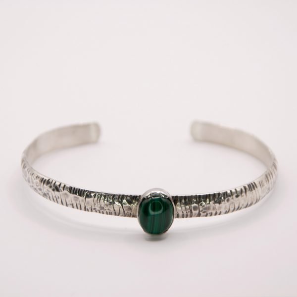 Zilveren armband met Malachiet